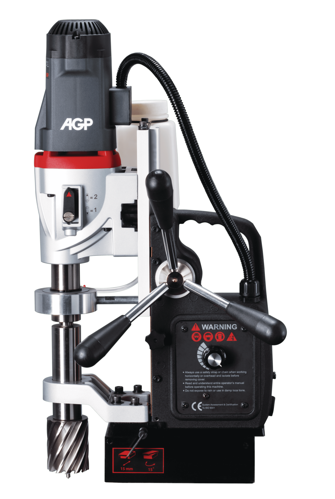 1 Mașină magnetică 2 viteze MT2 găurit și filetat bază pivotantă ST50 — instrument profesional AGP | Master AGP