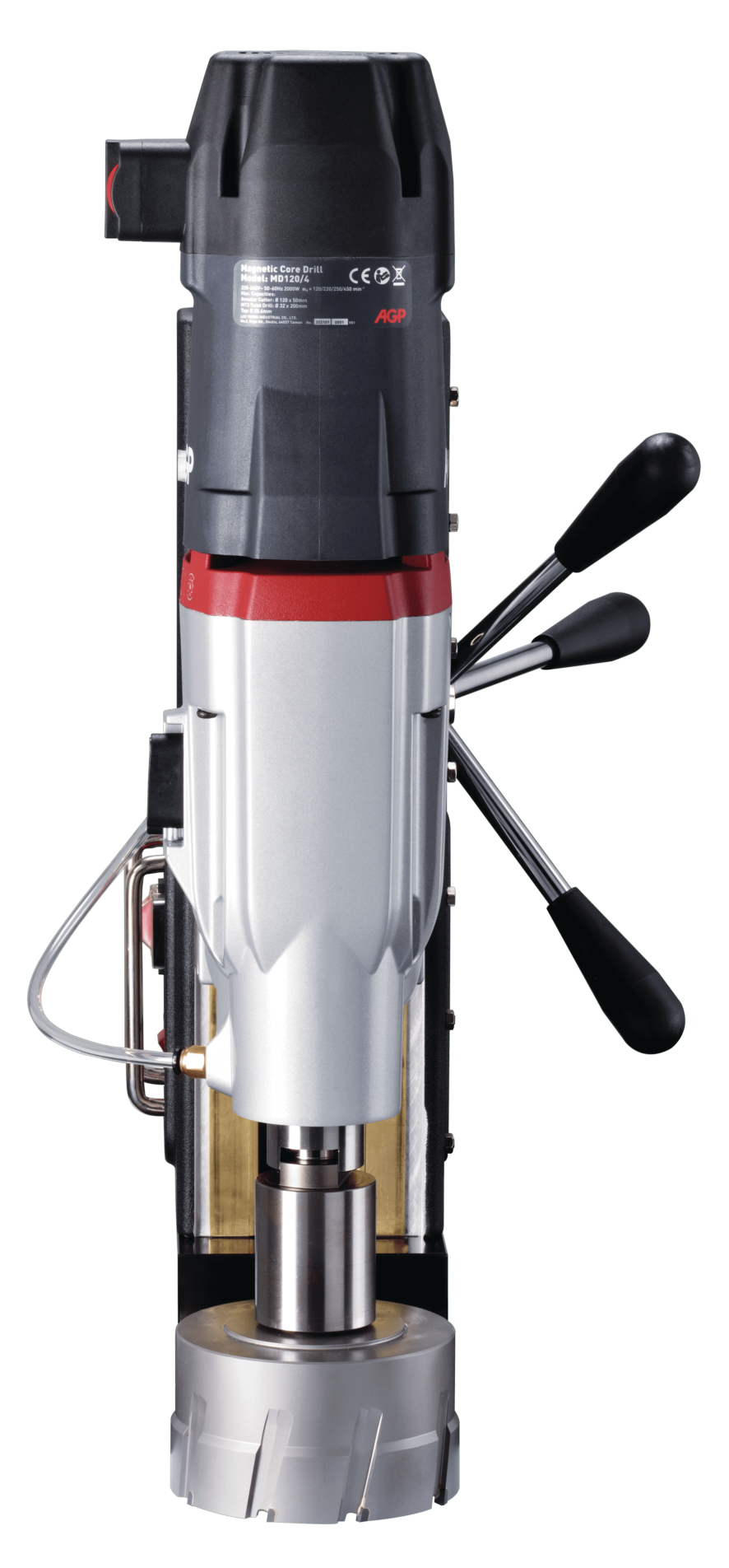 4 Mașină de găurit și filetat magnetic 4 viteze MD120/4 — instrument profesional AGP | Master AGP