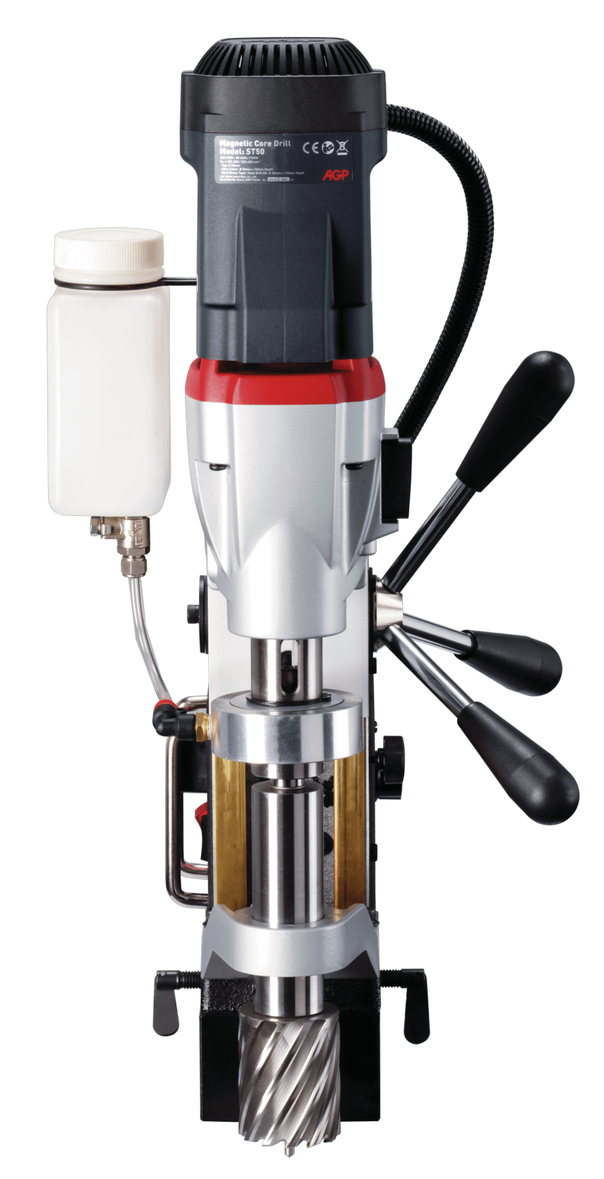 4 Mașină magnetică 2 viteze MT2 găurit și filetat bază pivotantă ST50 — instrument profesional AGP | Master AGP