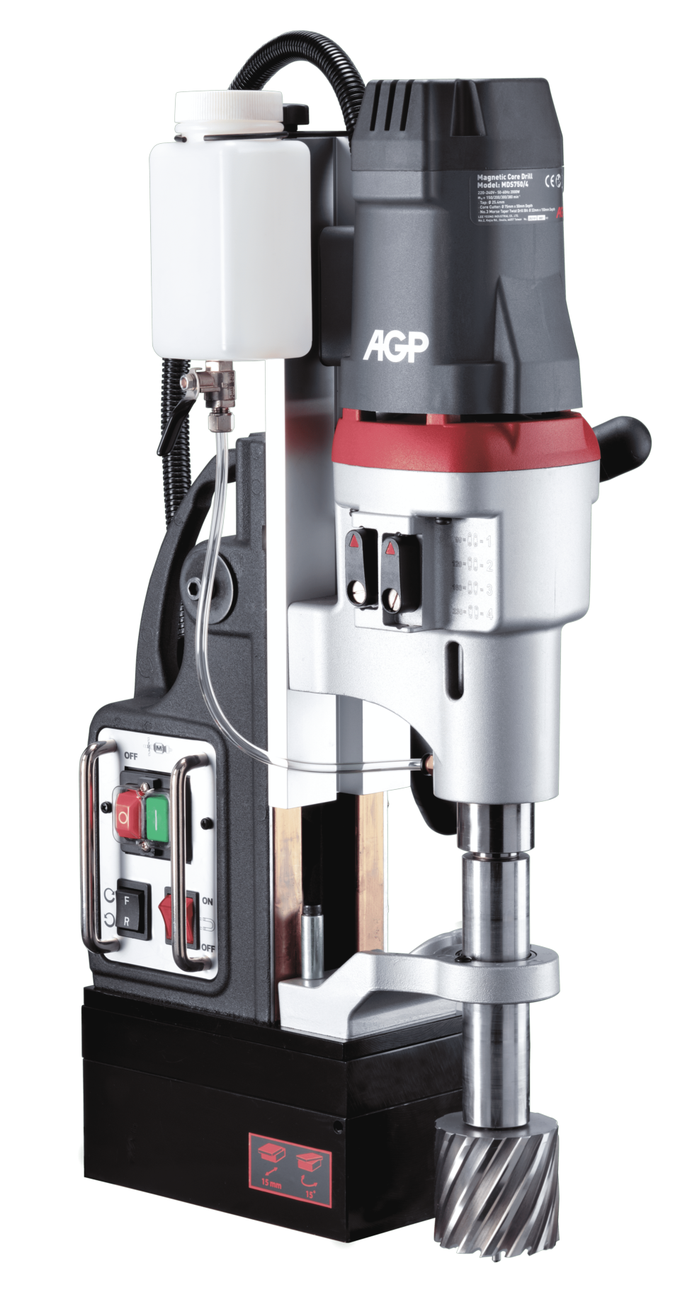 6 Burghie magnetice 4 viteze cu filetare MD750/4, MDS750/4 — instrument profesional AGP | Master AGP